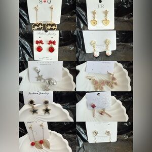 New bundle Pearl Earrings Set 10 pairs #35